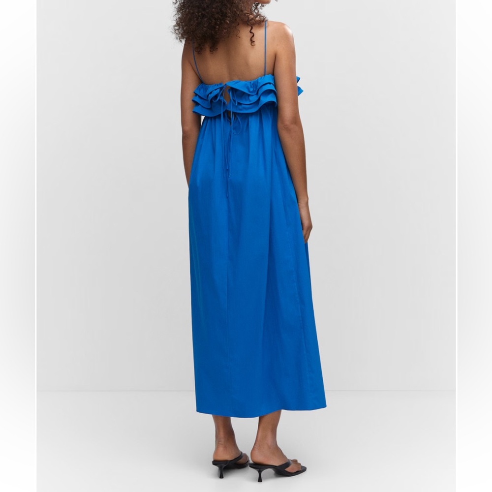 Mango | Long Dress with Ruffles - Picture 5 of 7